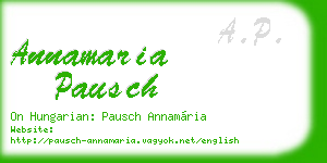 annamaria pausch business card
